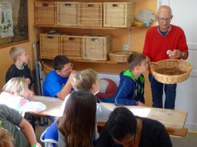 a group of kids in a classroom
