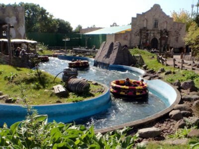 a water ride in a river