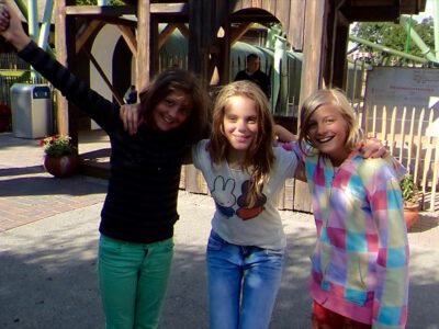 a group of girls posing for a picture