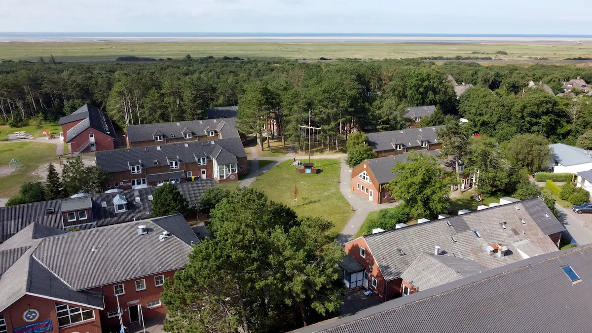 Luftaufnahme des Evangelischen Jugenderholungsdorfs St. Peter-Ording