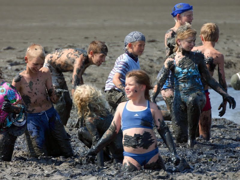 Schlammschlacht im Watt